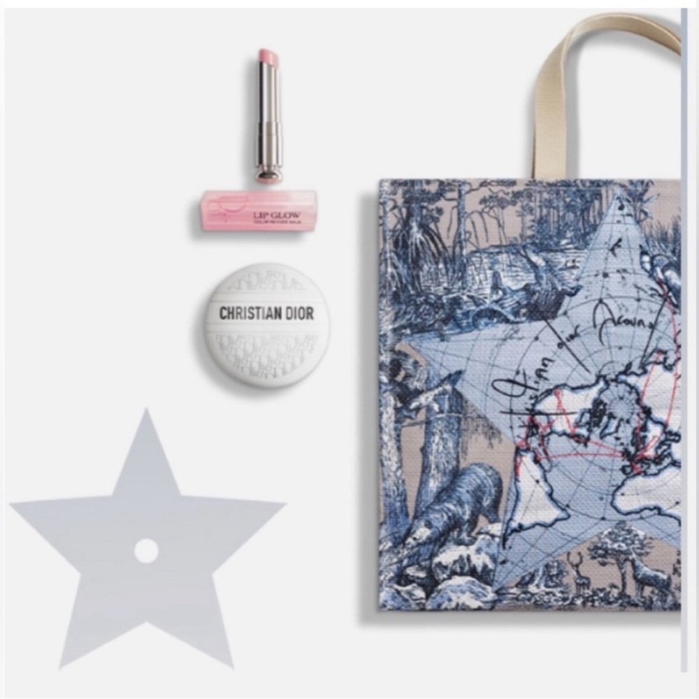 BRAND NEW Christian Dior Tote with Lip Glow and Hand Lotion (BOX STILL SEALED)